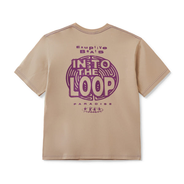 PARADISE YOUTH CLUB - Into The Loop Tee - (Sand Acid Wash)