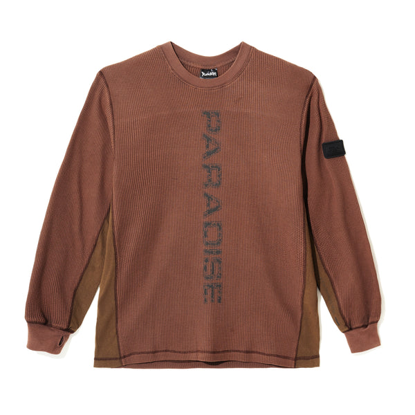 PARADISE YOUTH CLUB - Prompt Waffle Ls Tee - (Bronze)