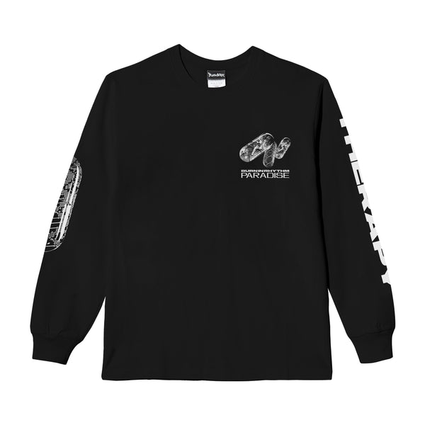 PARADISE YOUTH CLUB - Therapy Ls Tee - (Black)