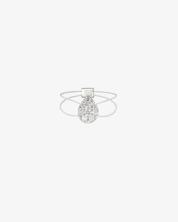 Persée - Floating Pear Ring