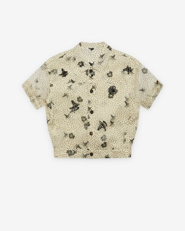 RENLI SU - Women's Short Sleeve Shirt - (Rice White)