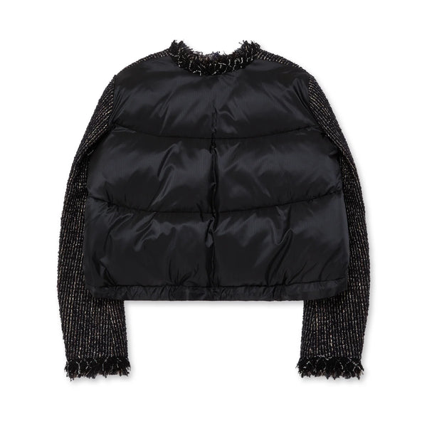 Sacai_Sacai - Women'S Tweed Jacket - (001 Black)_JACKETS