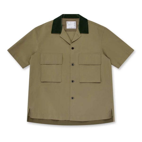 Sacai - Men's Matte Taffeta Shirt - (Green)