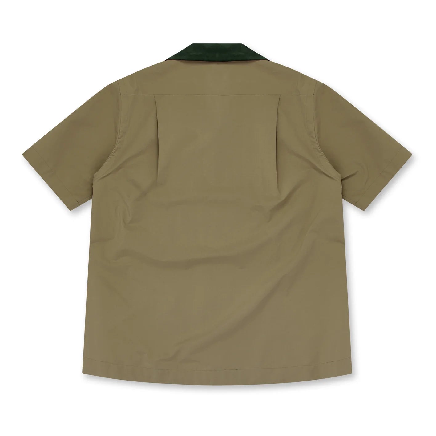 Sacai: Men's Matte Taffeta Shirt (Green) | DSMS E-SHOP Sacai: Men's Matte Taffeta Shirt (Green) | DSMS E-SHOP