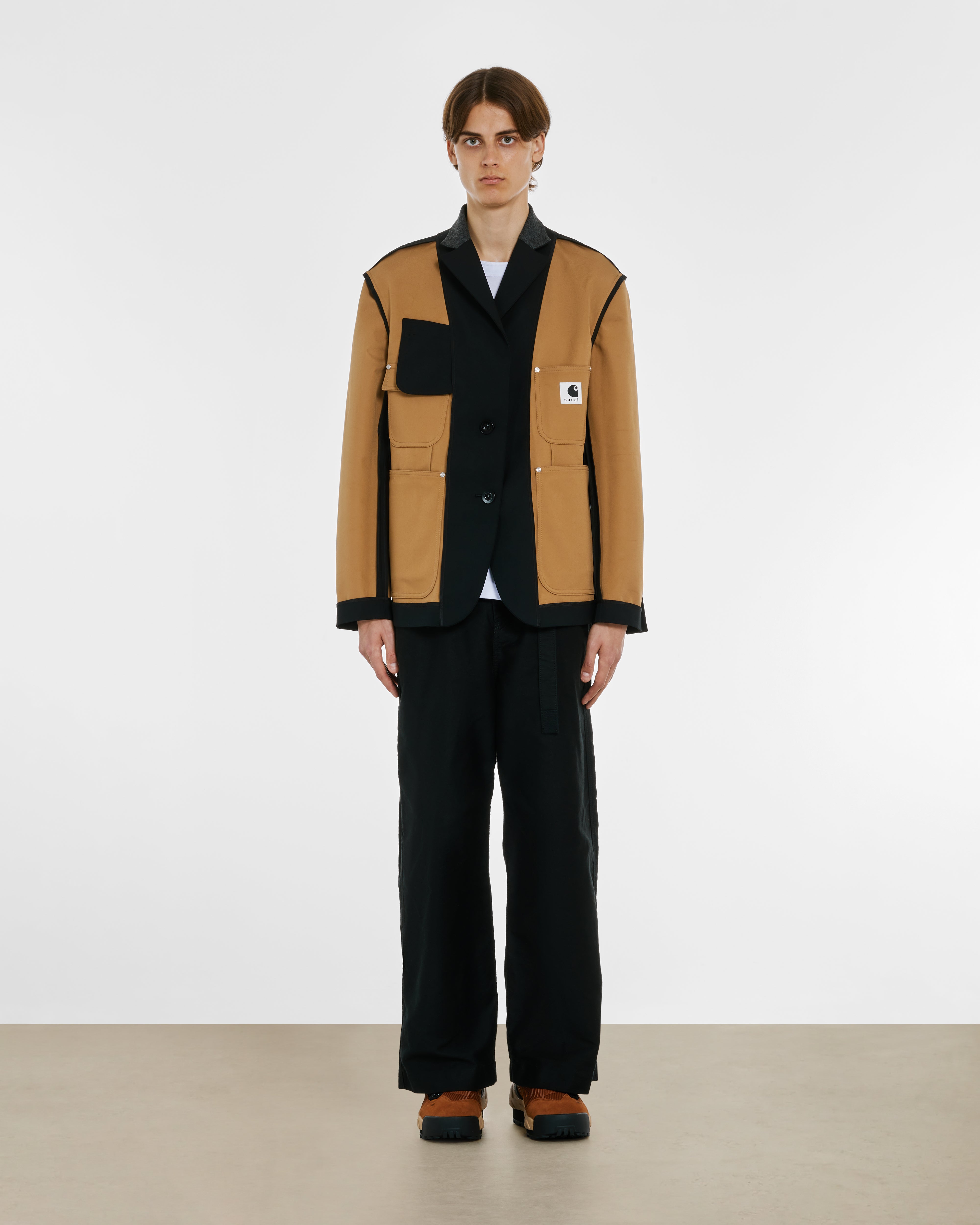 sacai - Men's Carhartt WIP Suiting Bonding Jacket - (Black/Beige)