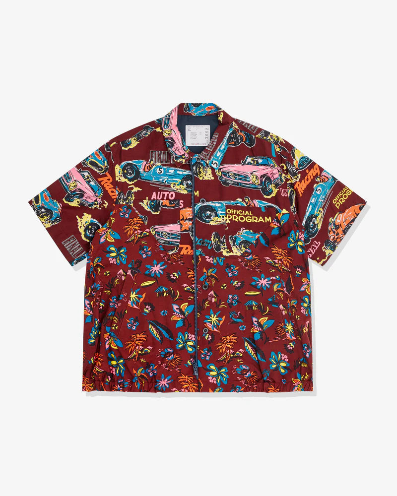 sacai Cotton Jersey Polo SS Shirt Black | HAVEN