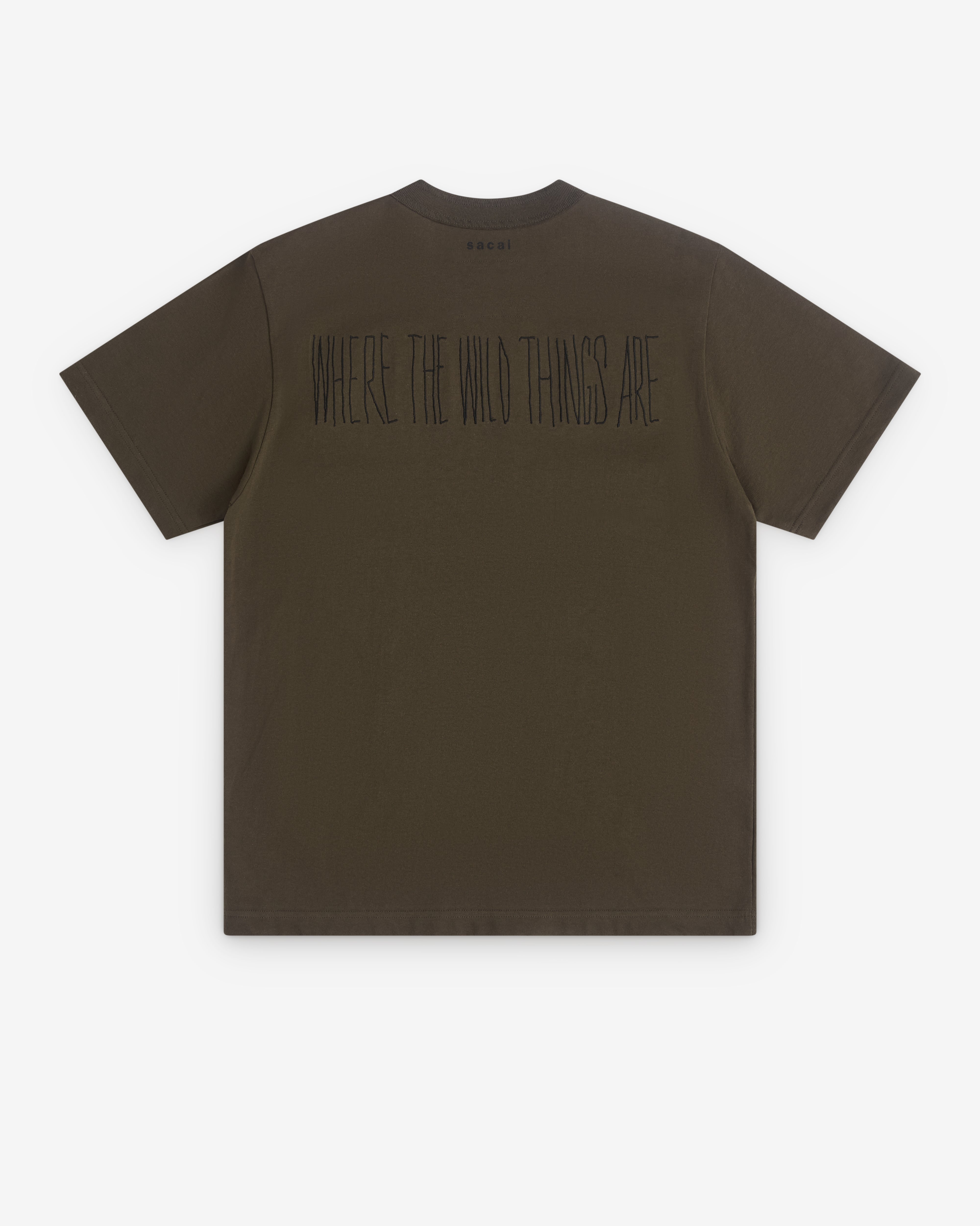 SACAI: Men's Where The Wild Things Are T-Shirt (Dark Khaki) | DSMS