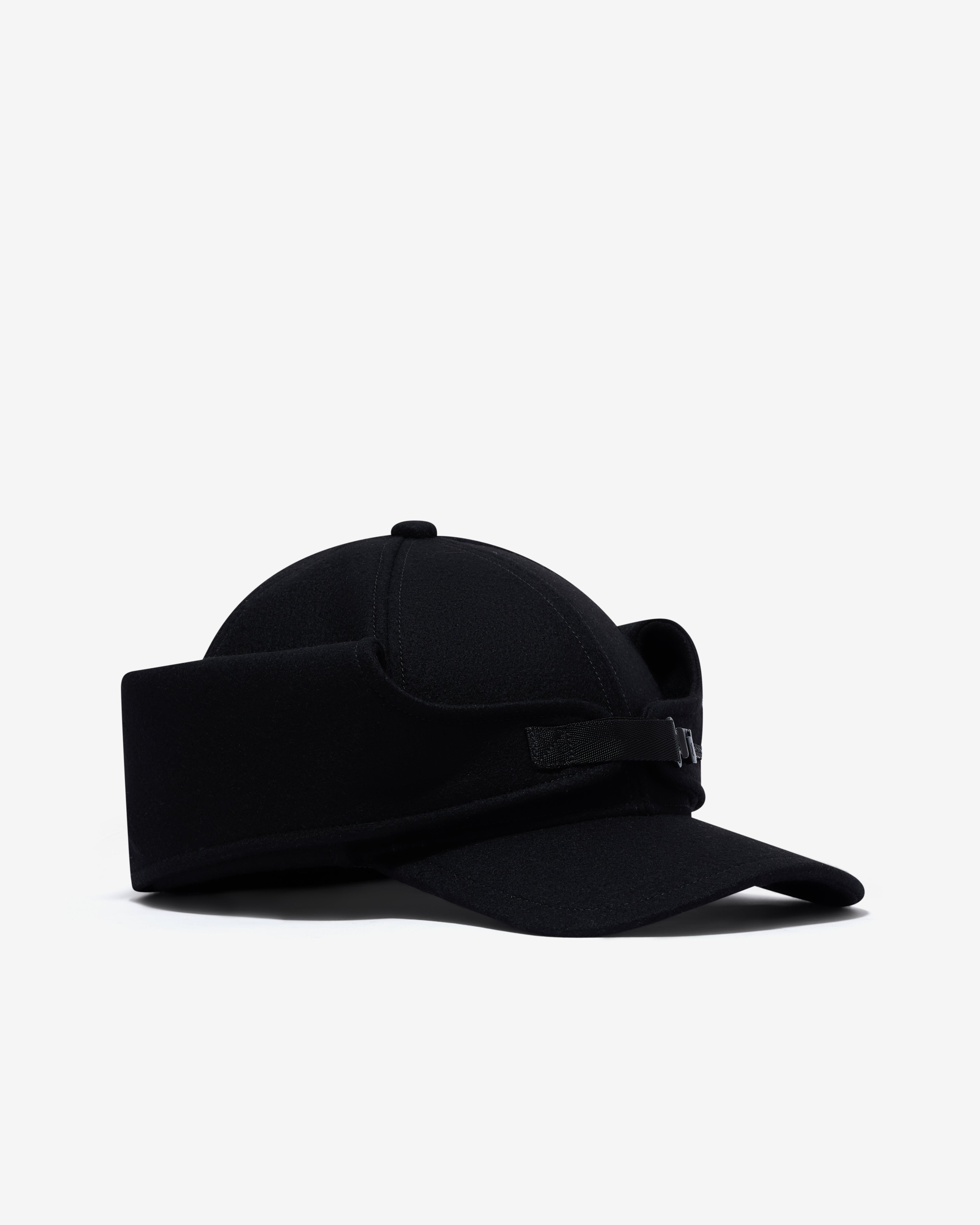 sacai wool キャップ SACAI: Men's Wool Belt Cap (Black) | DSMS E-SHOP