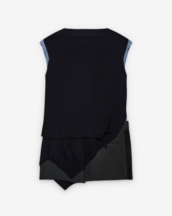Sacai_SACAI - Women's Sleeveless Jumpsuit - (Black001)_DRESSES