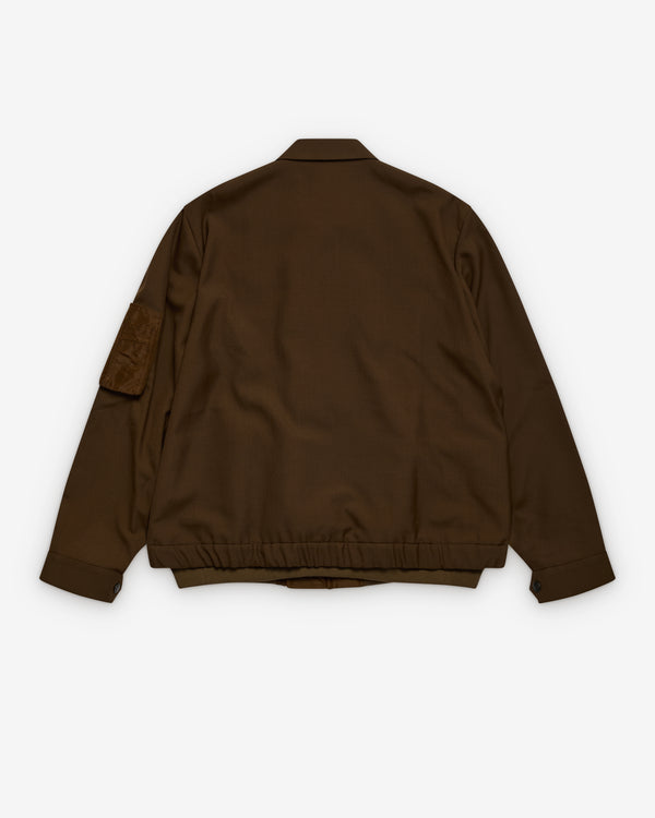 SACAI - Men's Nylon Twill Blouson - (Brown)