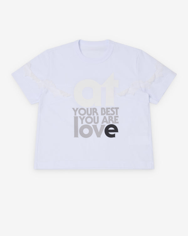 SACAI - Women's Print T-Shirt - (White)