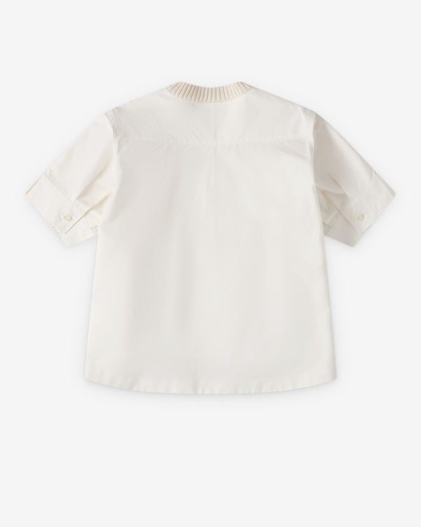 SACAI - Women's Cotton X Cashmere T-Shirt - (Off-White)