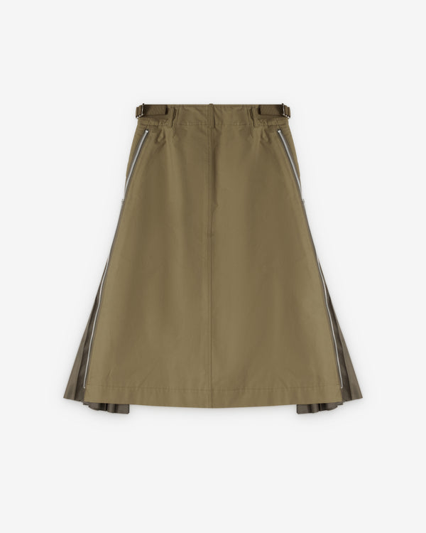 SACAI - Women's Cotton Weather Skirt - (Beige)