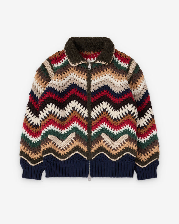 SACAI - Men's Mix Crochet Knit Blouson - (Multi)