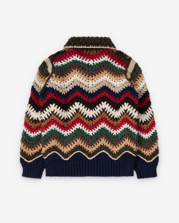 SACAI - Men's Mix Crochet Knit Blouson - (Multi)
