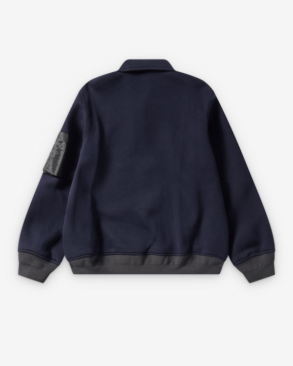 SACAI - Men's Sponge Sweat Polo Shirt - (Navy)