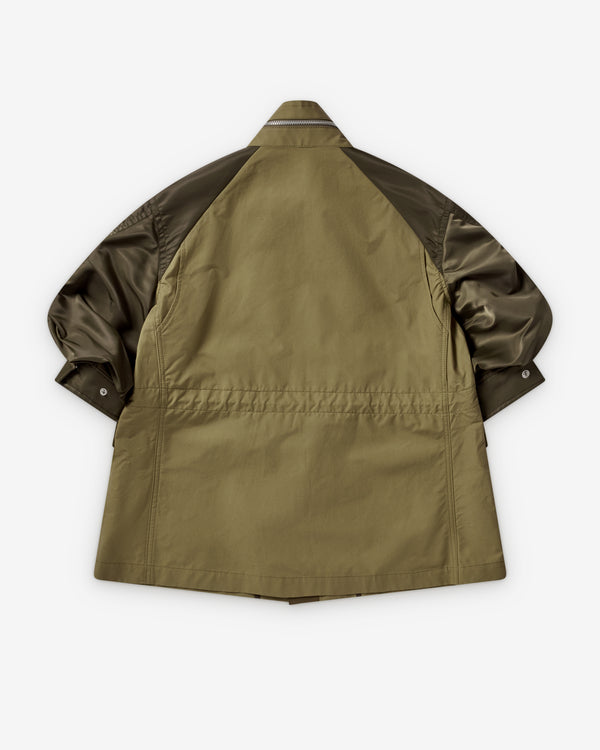 SACAI - Women's Cotton Weather Jacket - (Beige)