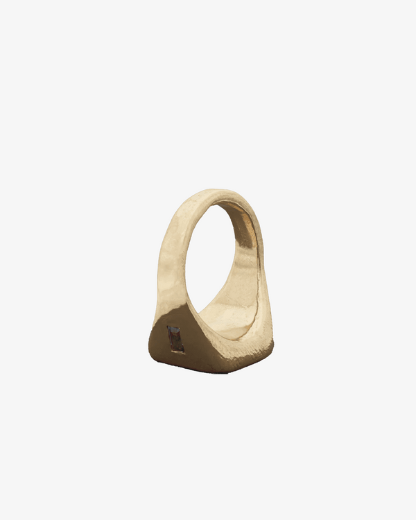 Seb Brown_Seb Brown - Gold Tablet Ring - (Gold)_RINGS