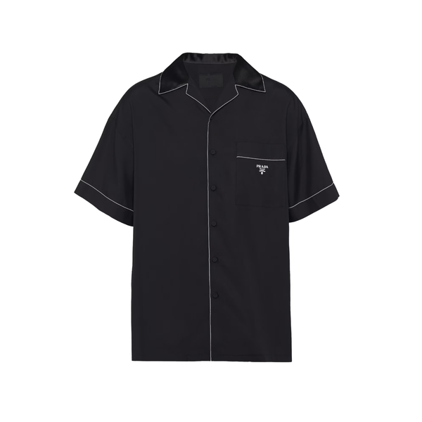 PRADA - Men's Short Sleeve Black Silk Pajama - (Black)