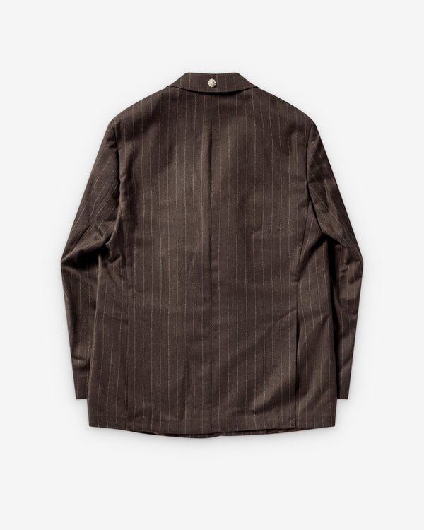 SIMONE ROCHA - Men's Double Breasted Hem Slice Jacket - (Brown)