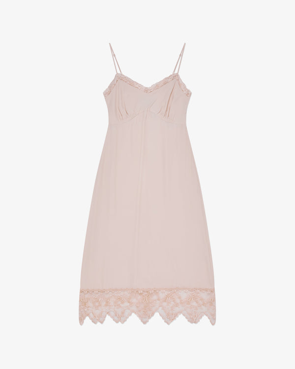 Simone Rocha - Women's Lace Trim Slip Dress - (Nude)