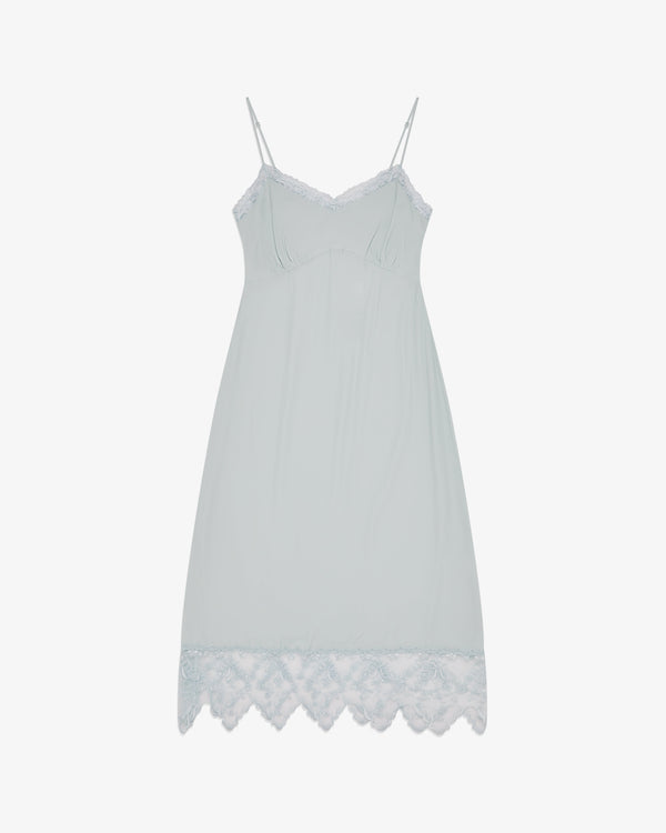 Simone Rocha - Women's Lace Trim Slip Dress - (Duck Egg)