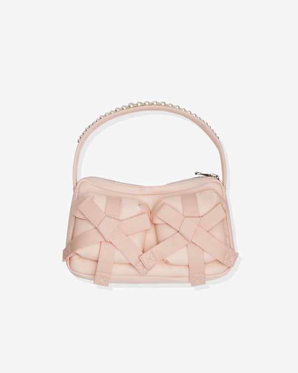 SIMONE ROCHA - Women's Bow Pocket Pochette Bag - (Rose/Pearl)