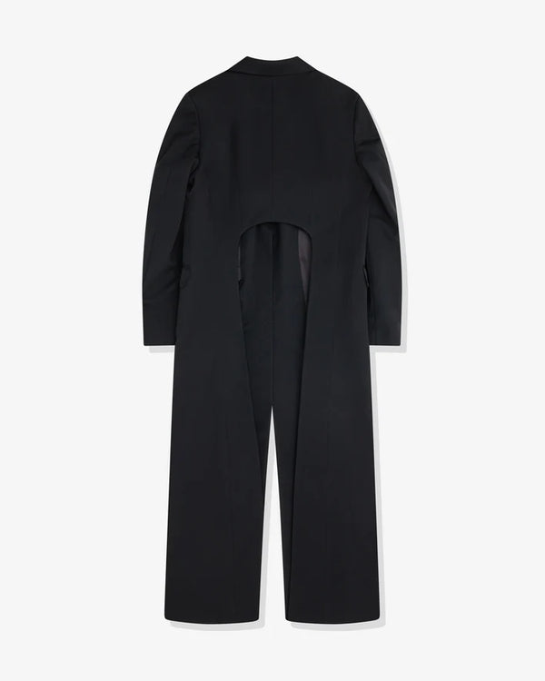 Simone Rocha_SIMONE ROCHA - Women's Deep Back Cut Out Long Tailored Coat - (Black)_COATS