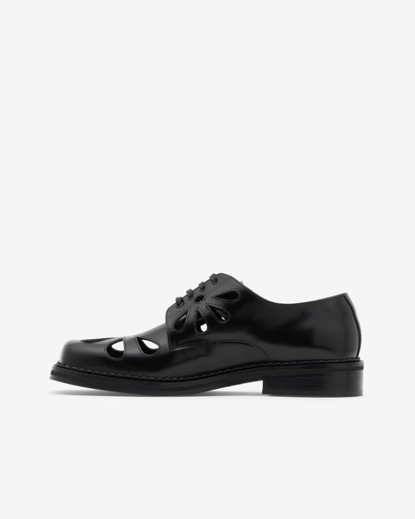 Simone Rocha_SIMONE ROCHA - Men's Daisy Cutout Square Toe Brogue - (Black)_SHOES