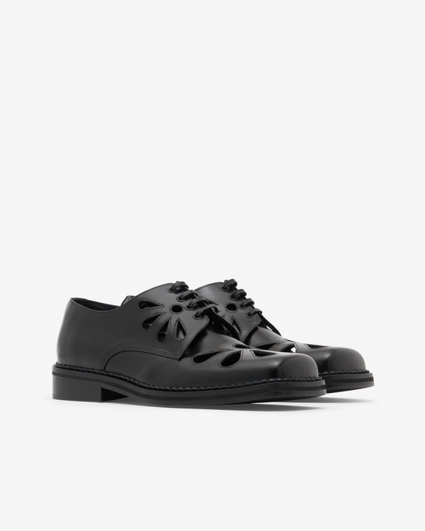 Simone Rocha_SIMONE ROCHA - Men's Daisy Cutout Square Toe Brogue - (Black)_SHOES