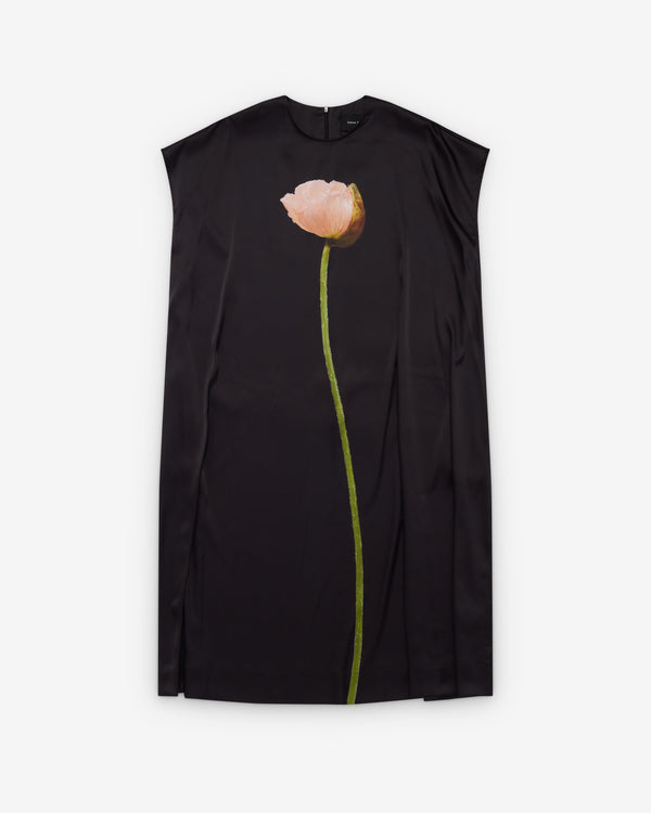 Simone Rocha_SIMONE ROCHA - Women's Poppy Motif Smock Dress - (Black)_DRESSES