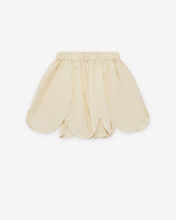 Simone Rocha_SIMONE ROCHA - Women's Petal Hem Mini Skirt - (Cream)_SKIRTS