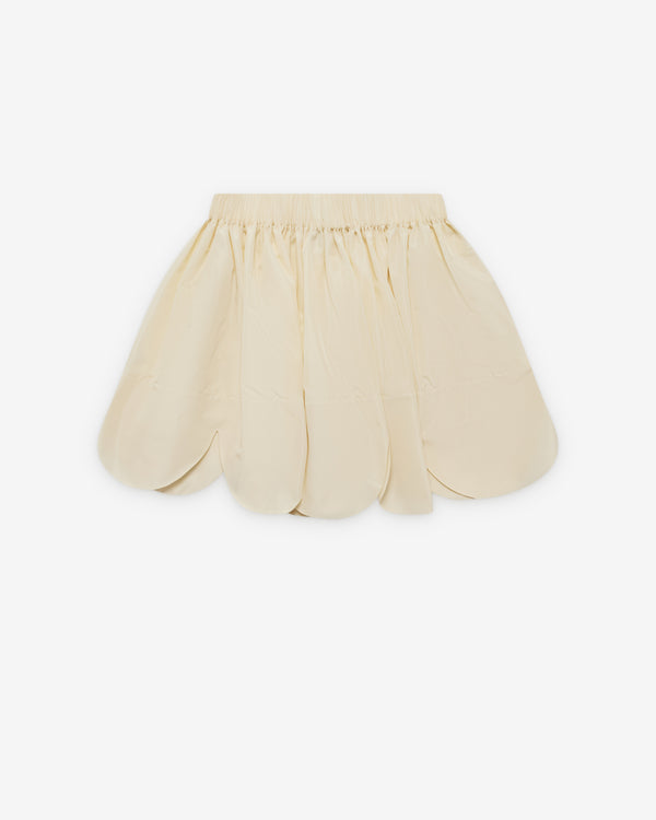Simone Rocha_SIMONE ROCHA - Women's Petal Hem Mini Skirt - (Cream)_SKIRTS
