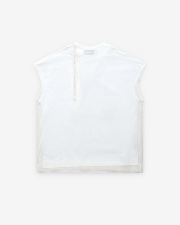 Simone Rocha_SIMONE ROCHA - Women's Layered Liquid Smock T-Shirt - (White)_TEES