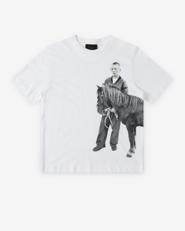 SIMONE ROCHA - Men's Pony Kid Print T-Shirt - (White)