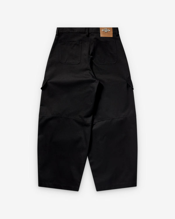 SIMONE ROCHA - Men's Cargo Balloon Knee Pleat Trousers - (Black)