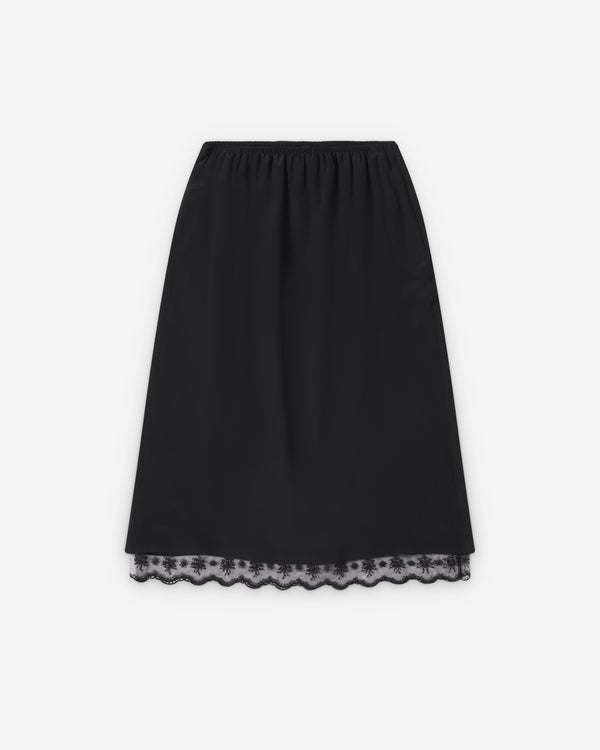 SIMONE ROCHA - Women's Lace Trim Negligee Skirt - (Black)