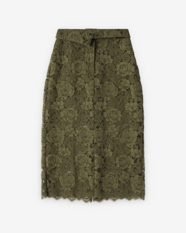 SIMONE ROCHA - Women's Peeling Waist Column Skirt - (Khaki)