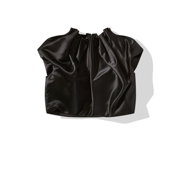 Simone Rocha - Women's Pleated Neck Top - (Black) 5243 0262/00/BLACK