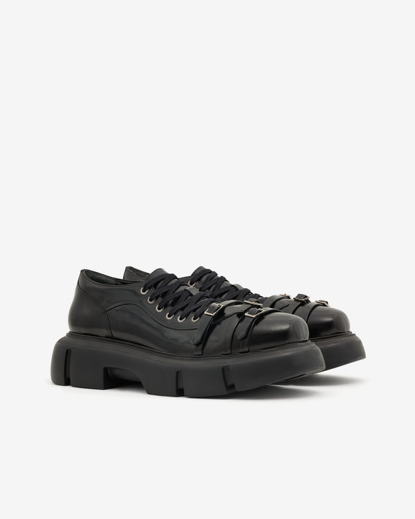 Simone Rocha_SIMONE ROCHA - Women's Low Platform Buckle Boot - (Black)_SHOES