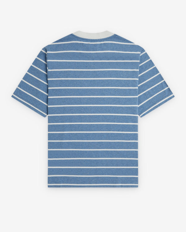 Craig Green_Craig Green - Men's Fred Perry Half And Half T-Shirt - (Mid Blue Marl)_TEES