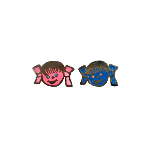 Chopova Lowena - Bow Girl Stud Earring - (Enamel)