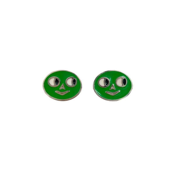 Chopova Lowena - Green Side Eye Stud Earring  - (Green)