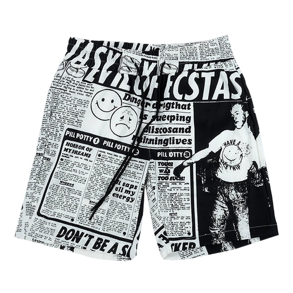THE SALVAGES - Disco Danger Surf Shorts - (White)
