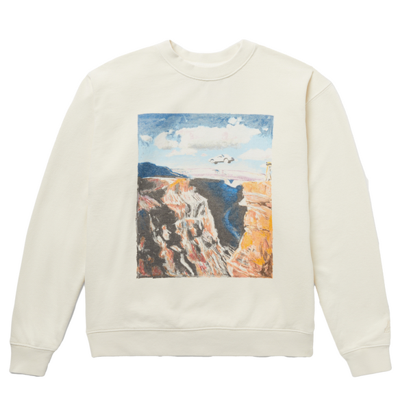 One of These Days - Stop Crewneck - (Bone)