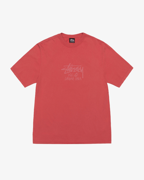 Stüssy - Laguna Usa Pig. Dyed Tee - (Guava)