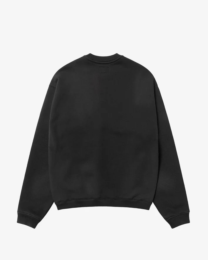 Stüssy: Men's Stu Applique Crew (Black) | DSMS E-SHOP Stüssy: Men's Stu Applique Crew (Black) | DSMS E-SHOP