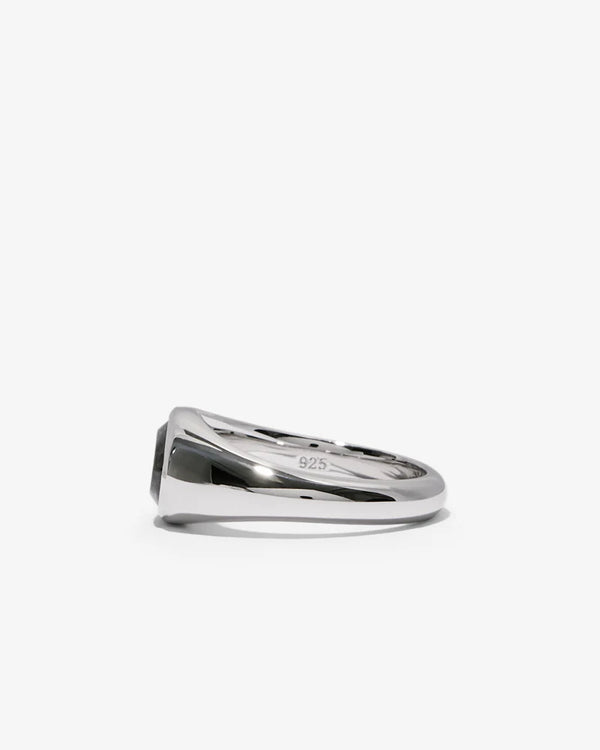 Tom Wood_Tom Wood - Joe Ring Larvikite - (Silver)_RINGS