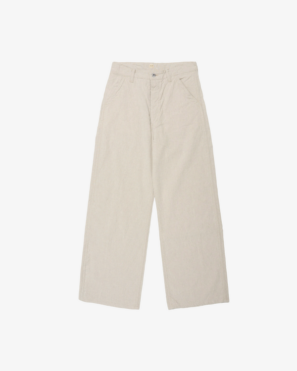 DSMS E-SHOP_Taiga Takahashi - Men's Lot 222 Painter Pants With Buckle - (Ivory)_PANTS