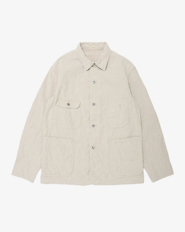 Taiga Takahashi_Taiga Takahashi - Men's Lot 328 Coverall Jacket With Chinstrap - (Ivory)_JACKETS
